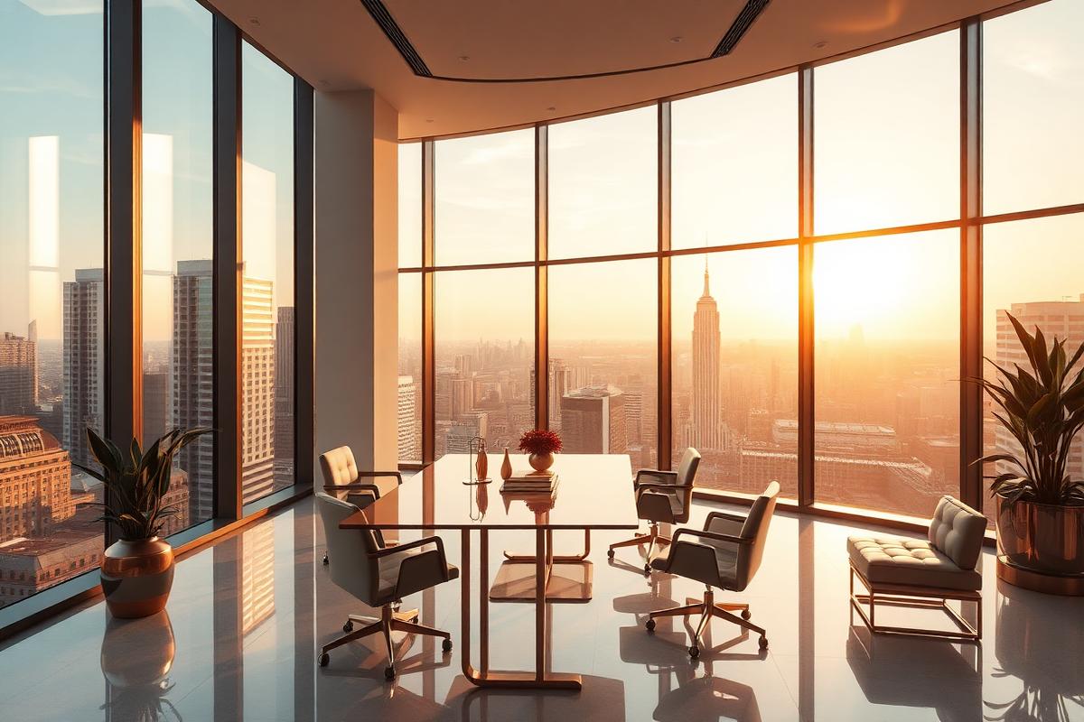 Executive boardroom view